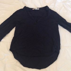 Navy blue tunic style shirt